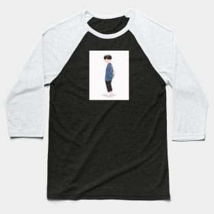 Blue Sweater Boy Baseball T-Shirt